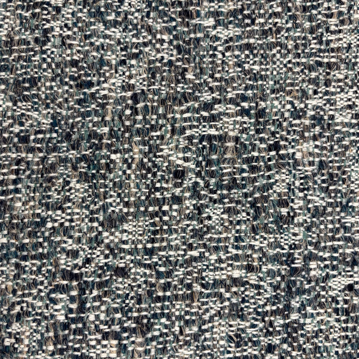 Outlet Deauville Metaphores Textured luxury tweed / jacquard Marte Blue - iae-405-3d