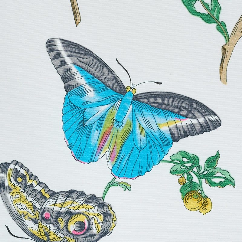 SCHUMACHER SCHUMACHER CLASSICS BAUDIN BUTTERFLY CHINTZ PRINTS PRINTS TURQUOISE - 178721