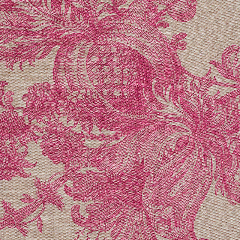 SCHUMACHER FABRIC SCHUMACHER FABRIC CLASSICS SAN CRISTOBAL TOILE MAGENTA - 178730