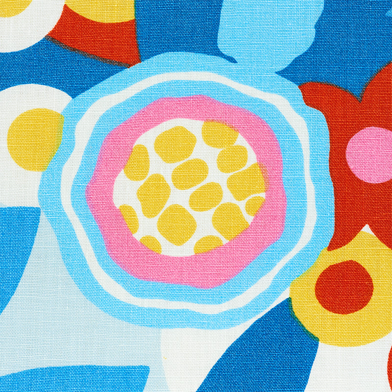 SCHUMACHER FLOWER POWER ANITA PRINTS PRINTS SKY , RED - 179071