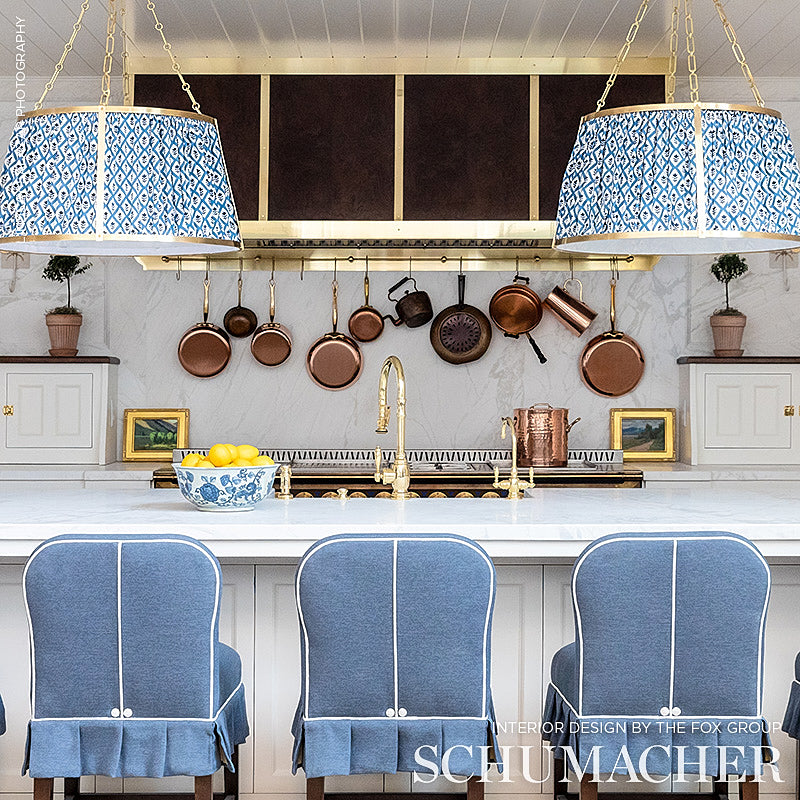 SCHUMACHER MOLLY MAHON BUTI HAND BLOCK PRINT PRINTS PRINTS BLUE - 179230