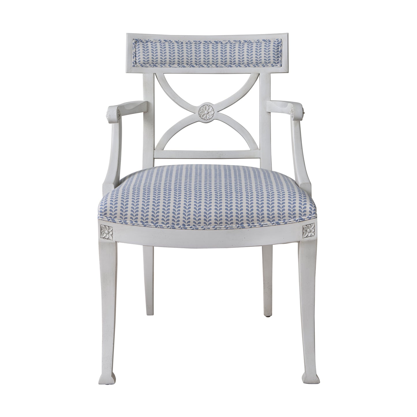 SCHUMACHER FABRIC MOLLY MAHON BINDI HAND BLOCK PRINT BLUE - 179270