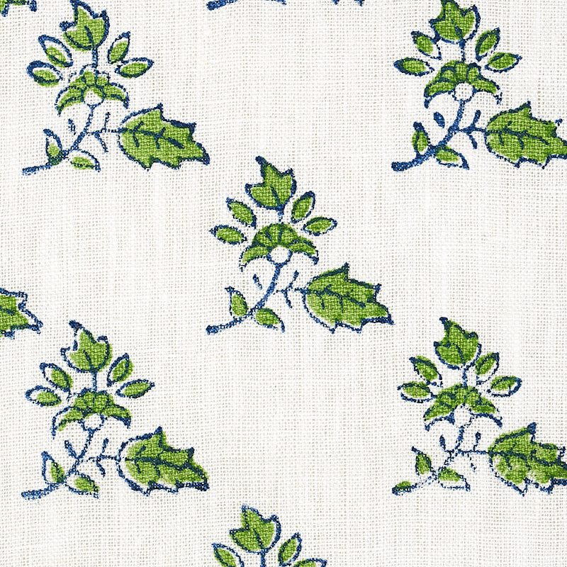 SCHUMACHER JACARANDA TORBAY HAND BLOCKED PRINT PRINTS PRINTS GREEN - 179330