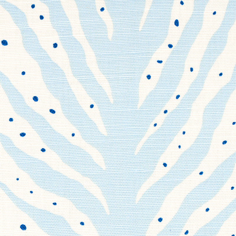 SCHUMACHER FABRIC HAPPY TOGETHER CREEPING FERN PRINT SLUMBER BLUE - 179480