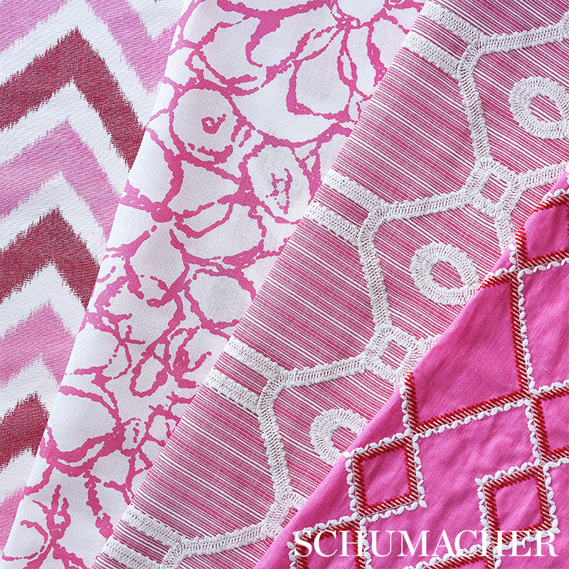 SCHUMACHER FABRIC HAPPY TOGETHER SIDONIE MAGENTA - 179552
