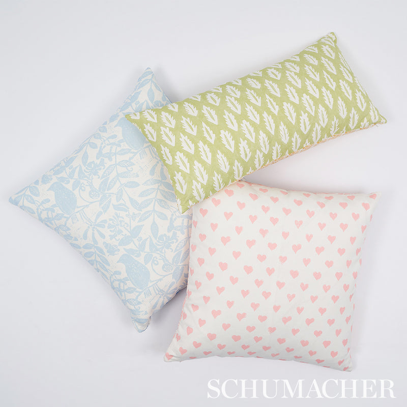 SCHUMACHER FABRIC MOLLY MAHON HEARTS PINK - 179590