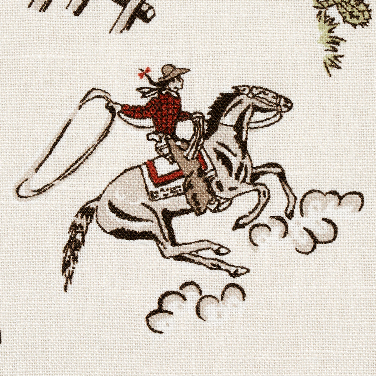 SCHUMACHER MARIE-CHANTAL WILD WEST PERFORMANCE LINEN PRINTS,HIGH PERFORMANCE PRINTS,HIGH PERFORMANCE CREAM - 180460