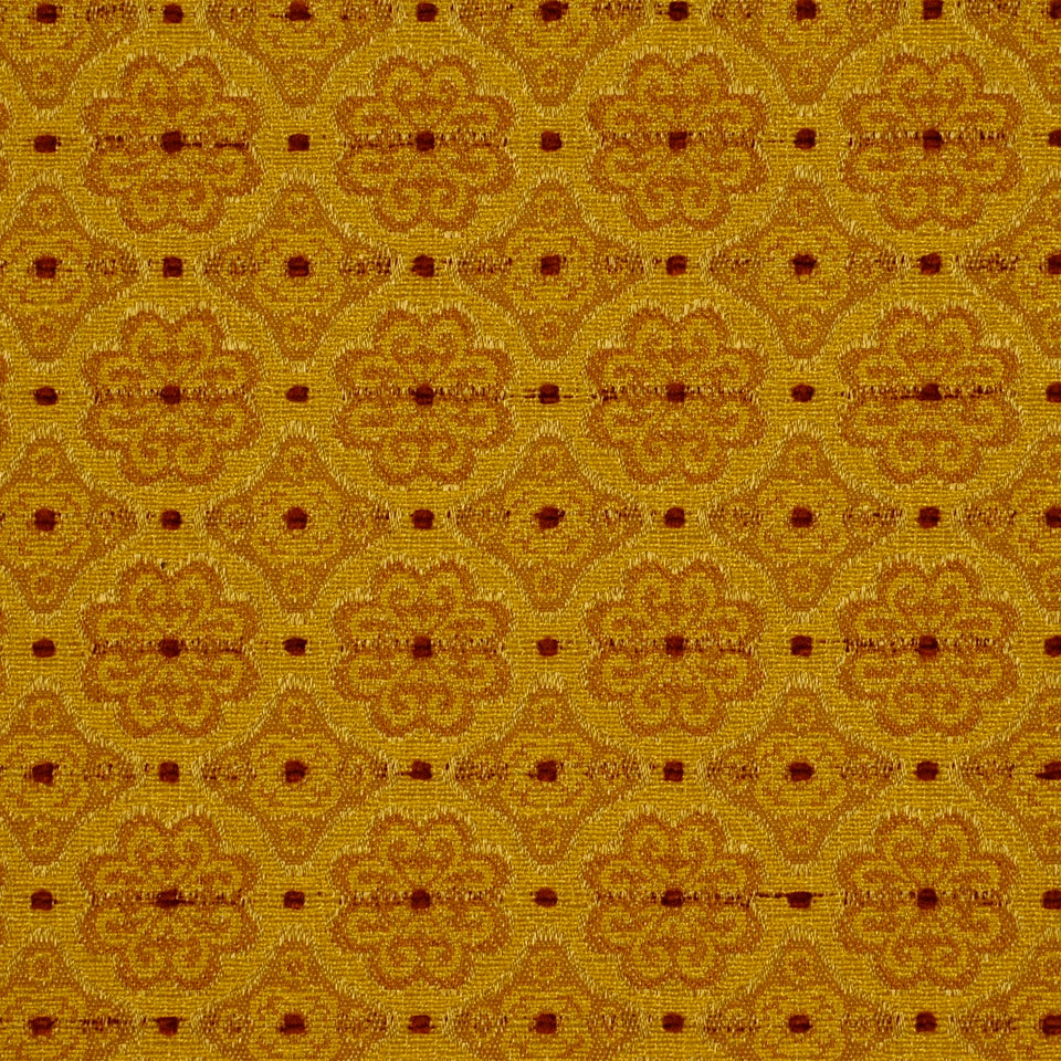 Robert Allen Flower Center | Cashew Upholstery - 180583