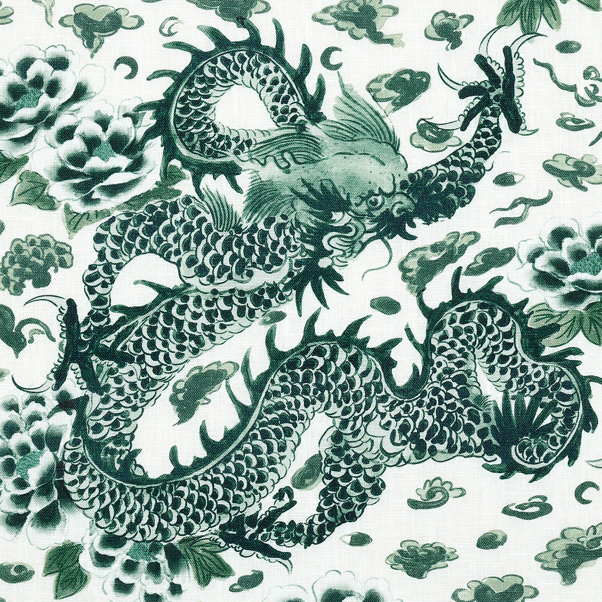 SCHUMACHER MARY MCDONALD EMPRESS DRAGON PRINTS PRINTS EMERALD - 181031