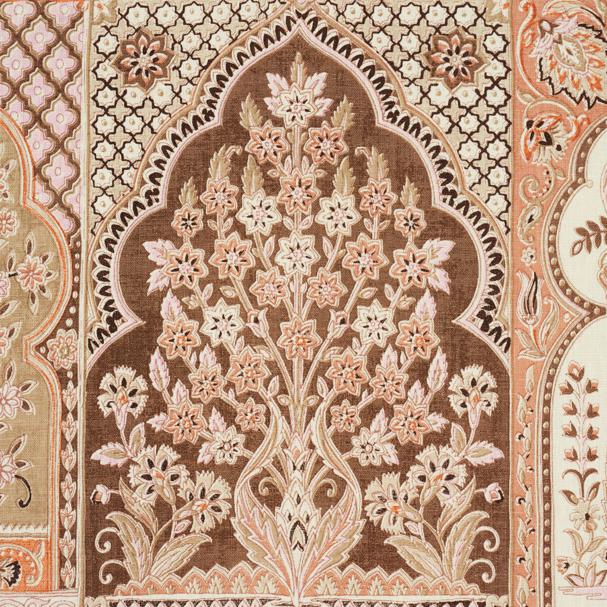 SCHUMACHER JACARANDA BARRA PALACE PRINTS PRINTS BROWN , SPICE - 181310