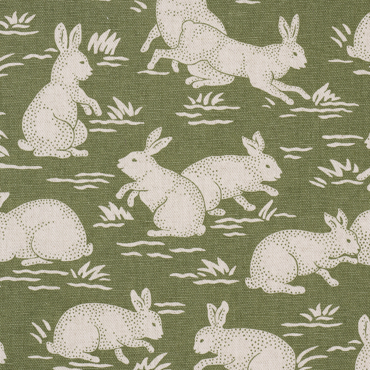 SCHUMACHER A COUNTRY LIFE COTTONTAILS PRINTS PRINTS MOSS - 182240