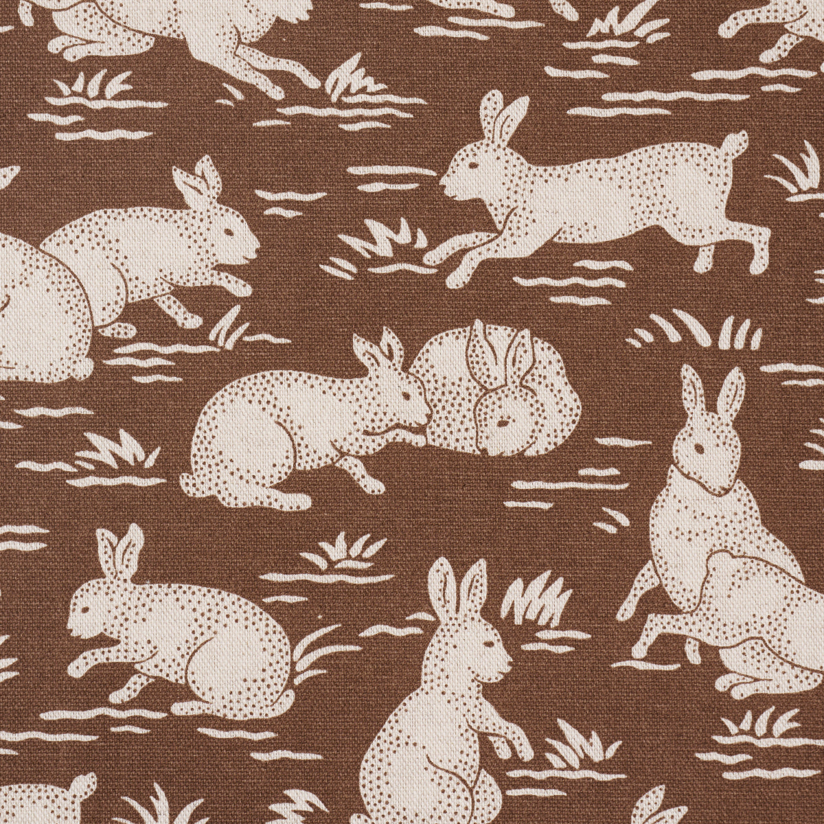 SCHUMACHER A COUNTRY LIFE COTTONTAILS PRINTS PRINTS CHESTNUT - 182241