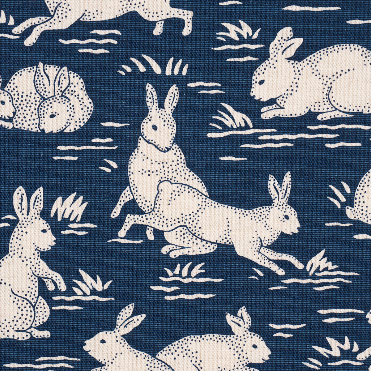 SCHUMACHER A COUNTRY LIFE COTTONTAILS PRINTS PRINTS INDIGO - 182242