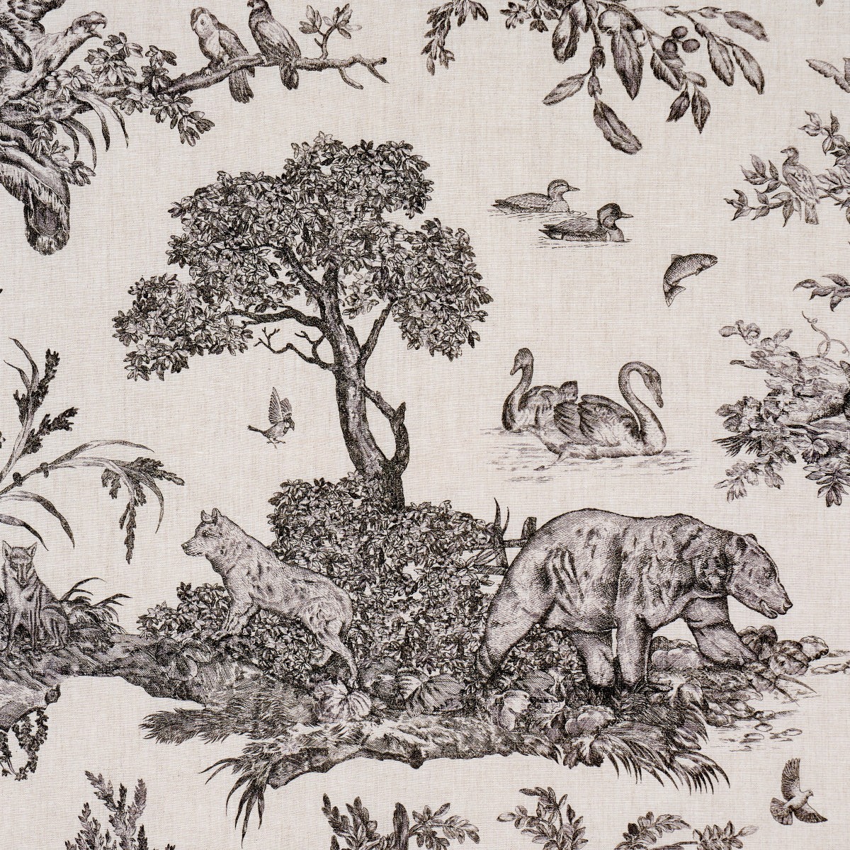 SCHUMACHER A COUNTRY LIFE WESTERN TOILE PRINTS PRINTS CARBON - 182270