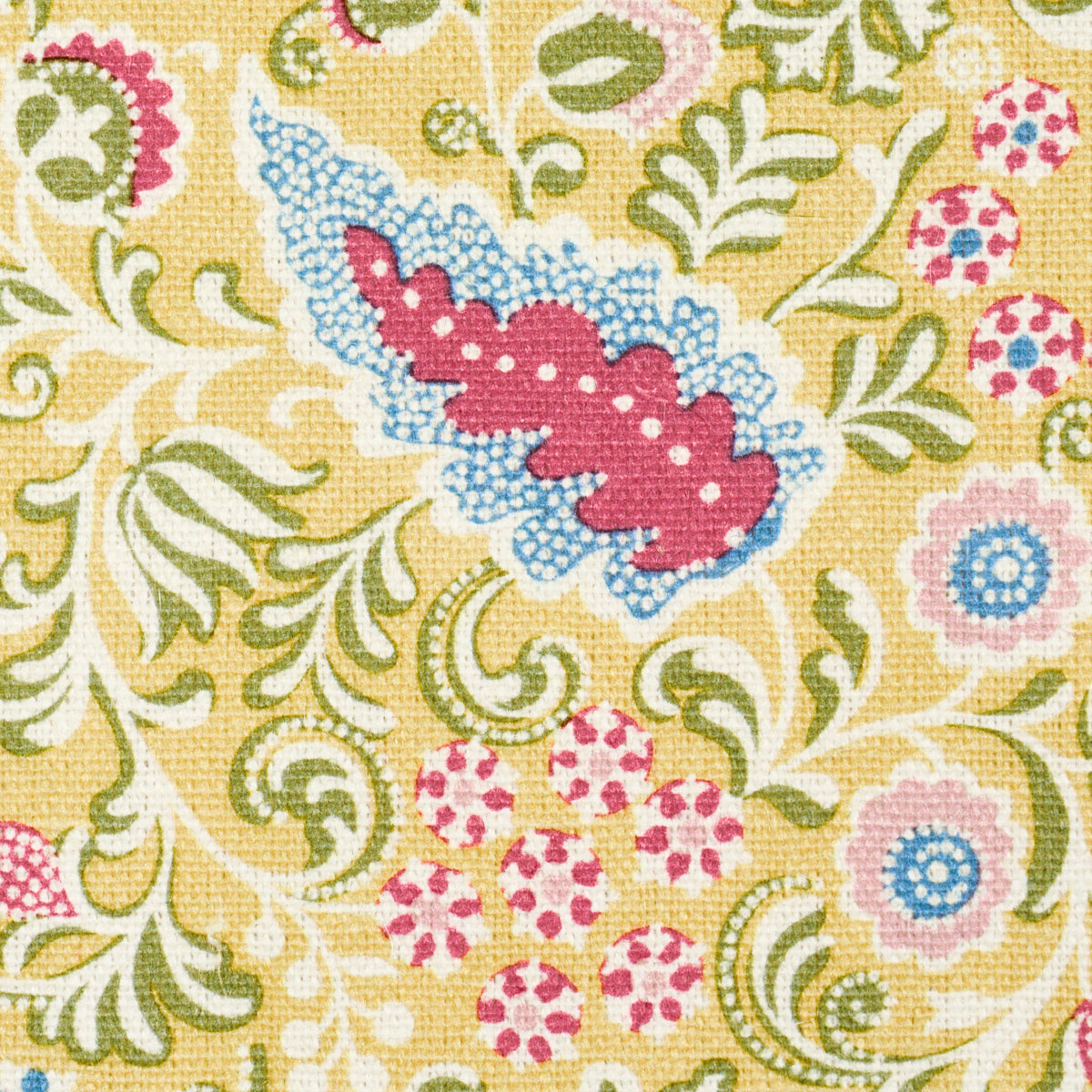 SCHUMACHER ASHBURY PEGGY PAISLEY PRINTS PRINTS LEMONADE - 182431