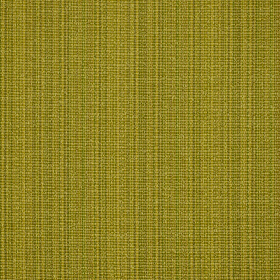 Olive-yellow woven fabric swatch with fine vertical stripes and textured weave.
