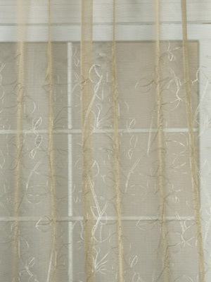 Robert Allen Sheer Leaves | Cashew Drapery - 186481