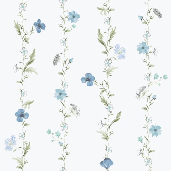 Galerie Wallcoverings Spring Blossom Vertical Garden Galerie Wallcoverings Blue - 1902-1
