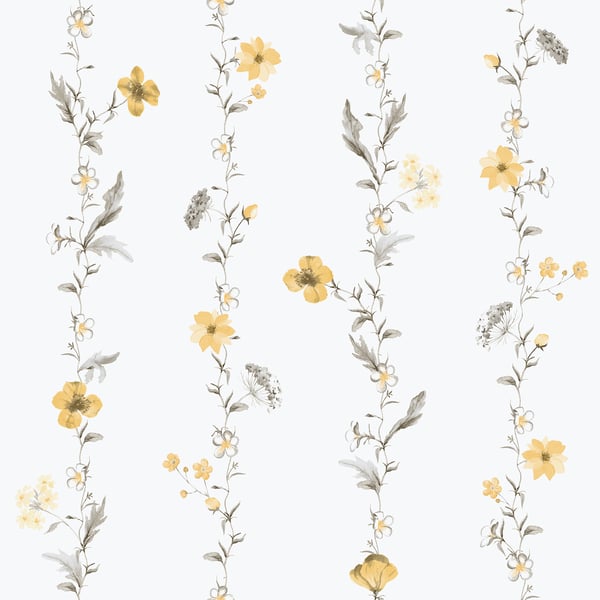 Galerie Wallcoverings Spring Blossom Vertical Garden Galerie Wallcoverings Yellow - 1902-2