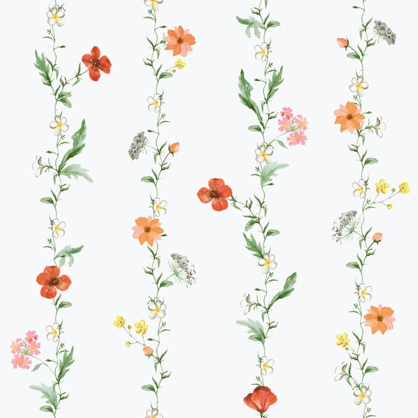 Galerie Wallcoverings Spring Blossom Vertical Garden Galerie Wallcoverings Red - 1902-4