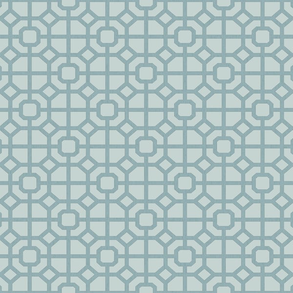 Galerie Wallcoverings Spring Blossom Lattice Galerie Wallcoverings Blue - 1908-1