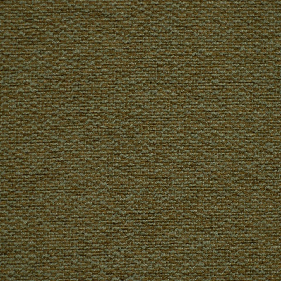 Olive-brown textured woven fabric swatch with subtle flecked pattern; tweed-like upholstery material.