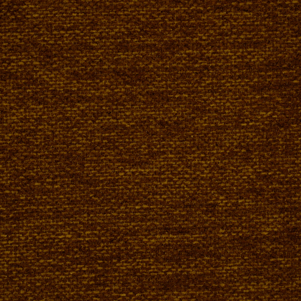 Brown heathered upholstery fabric with speckled texture; cozy material.