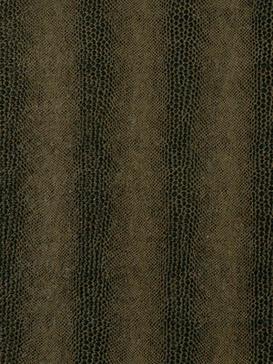 Dark brown upholstery fabric with a vertical stripe pattern and a dotted, scale-like texture.