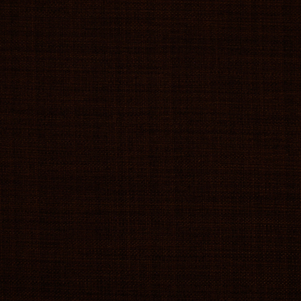 Dark brown woven fabric texture close-up, suitable for upholstery or clothing.