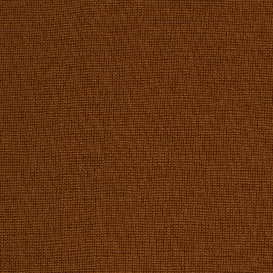 Close-up of brown woven fabric with a tight grid texture, warm chocolate hue, versatile for upholstery or apparel.