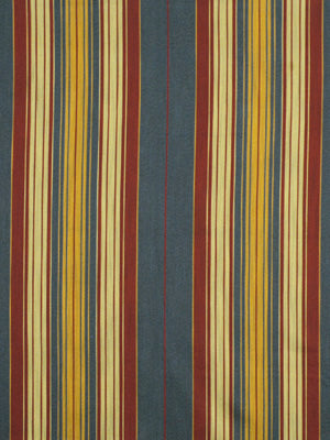 Robert Allen @ Home Milanstripe Bk | Denim Cherry Upholstery - 198498