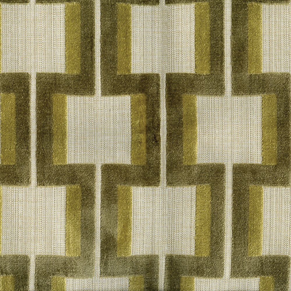 NICHOLASJOHN INC NJ-AMALIA Lichen Contemporary,Geometric,Velvet Fabric - NJ25-3800