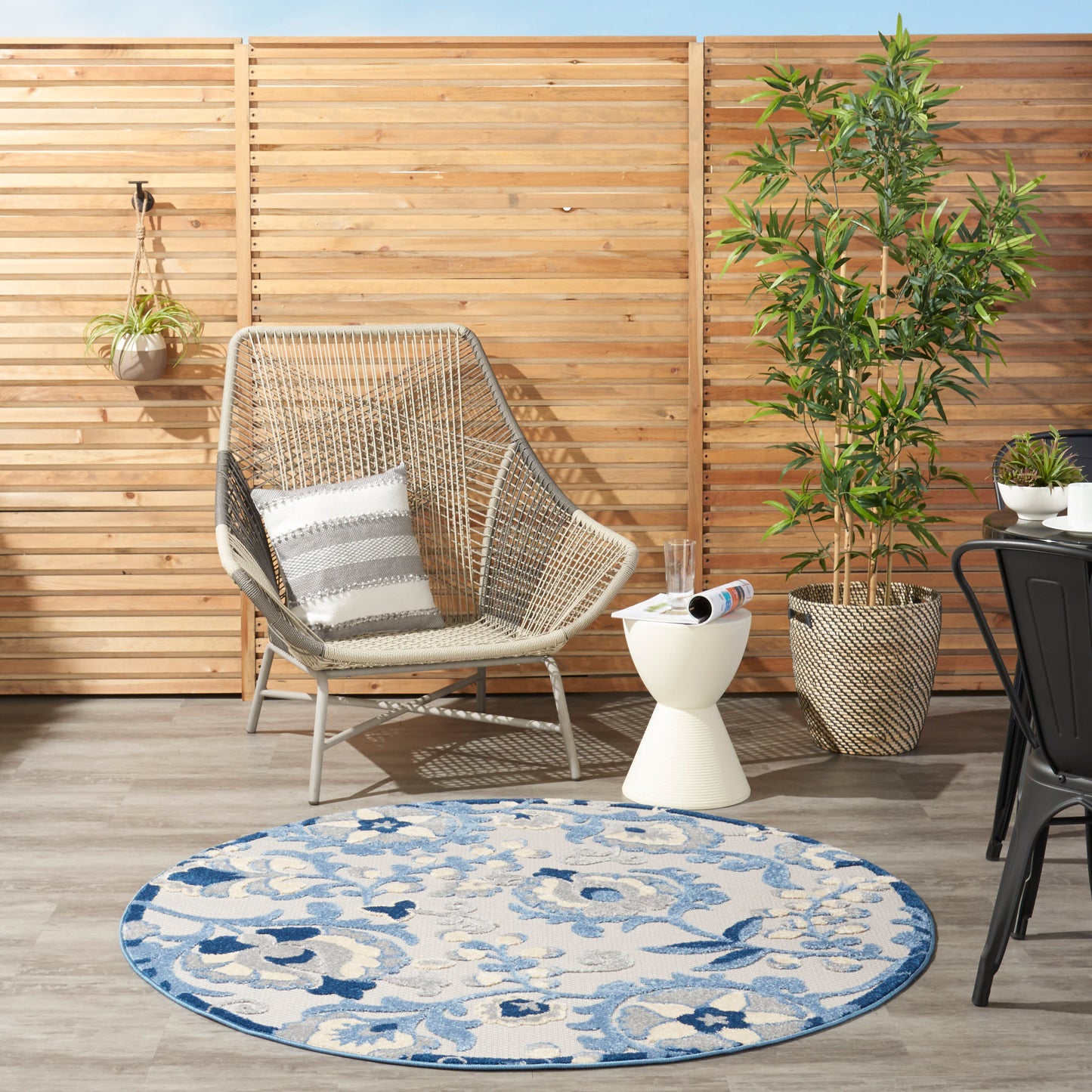 Nourison Rugs Nourison Home Farmhouse 5' X Round - 099446827319