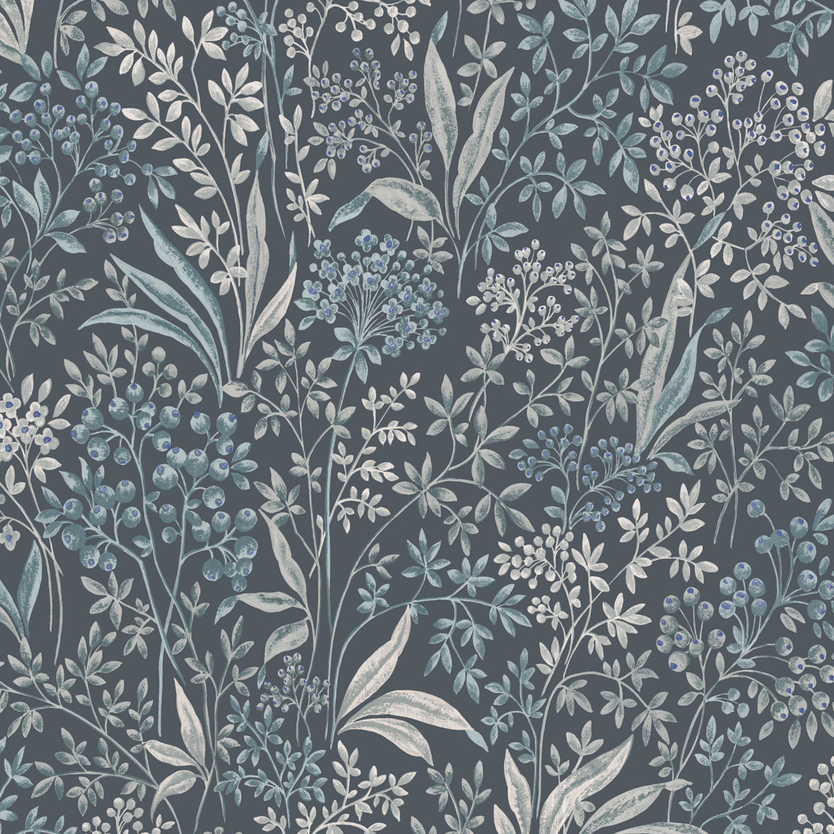SCHUMACHER WALLCOVERING BORASTAPETER NOCTURNE INDIGO - 2025