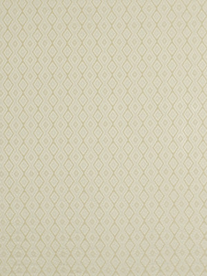 Cream-beige wallpaper with delicate diamond lattice pattern and subtle texture.