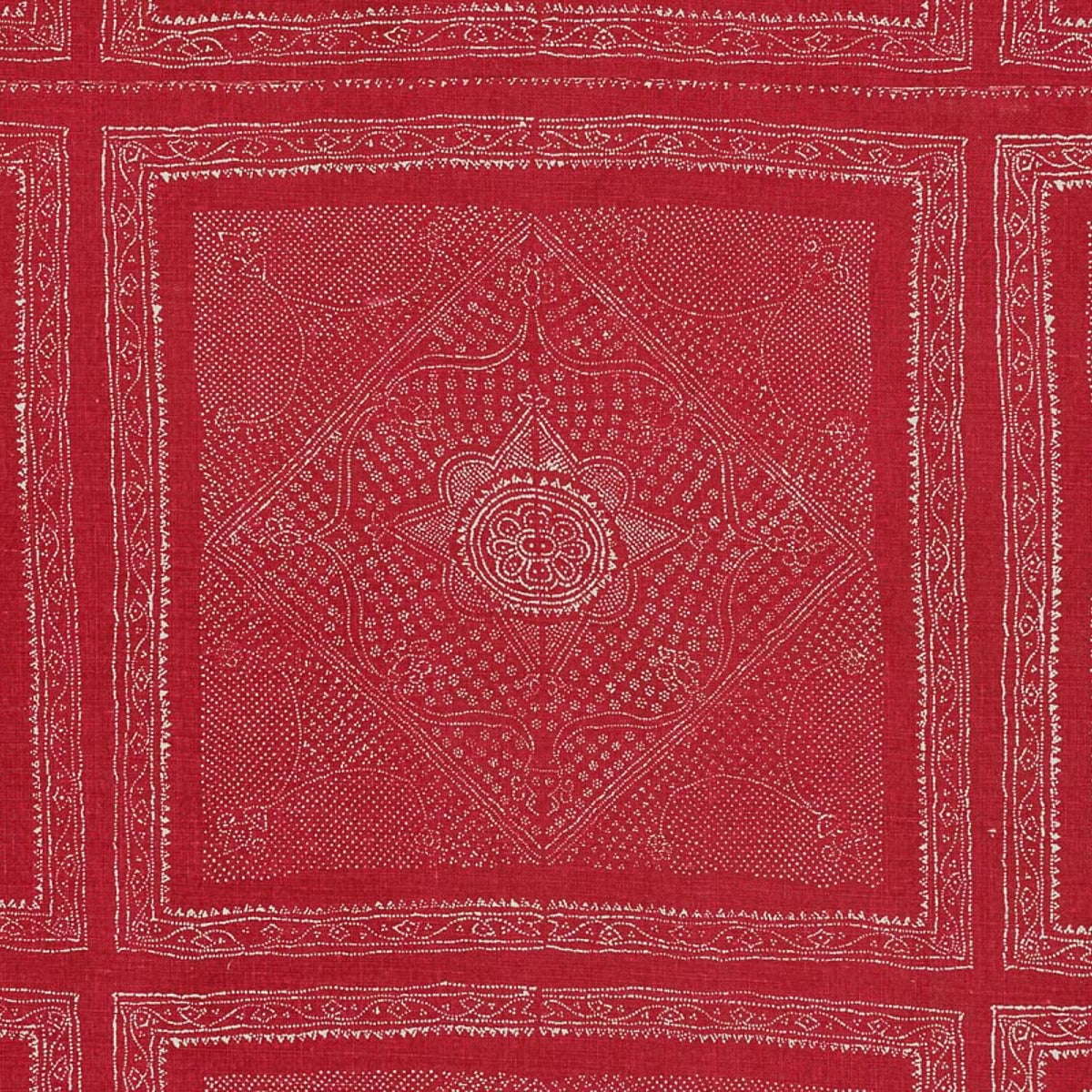 SCHUMACHER RAOUL TEXTILES CHUNARI PRINTS PRINTS CARMINE - 204N40