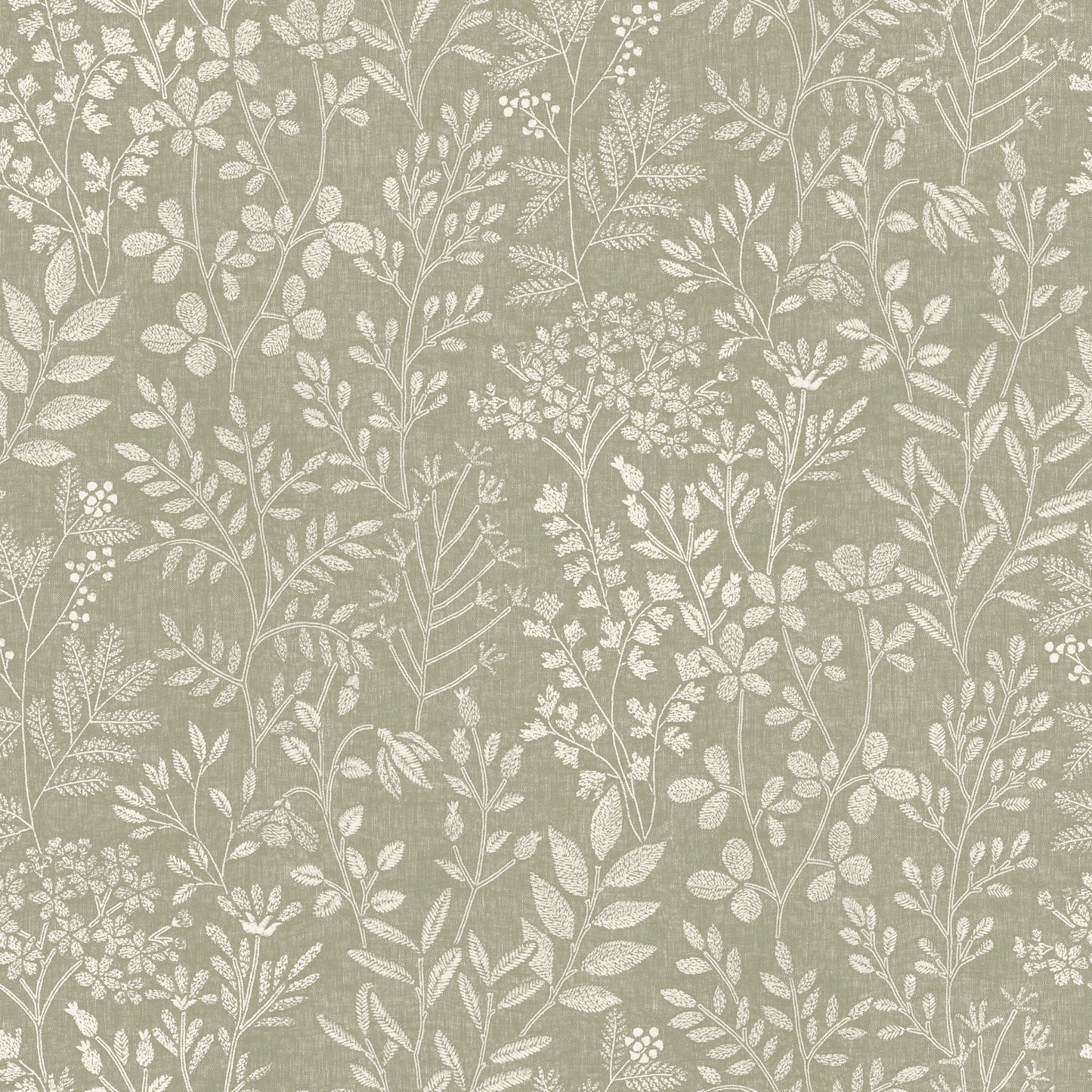 GALERIE WALLCOVERINGS Karuna Branched, Leaves, All-over Green - KR205003