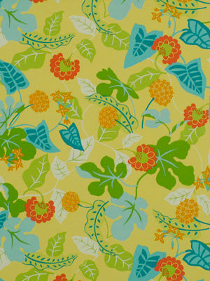 Robert Allen @ Home Baja Floral | Lemon Drapery - 207646