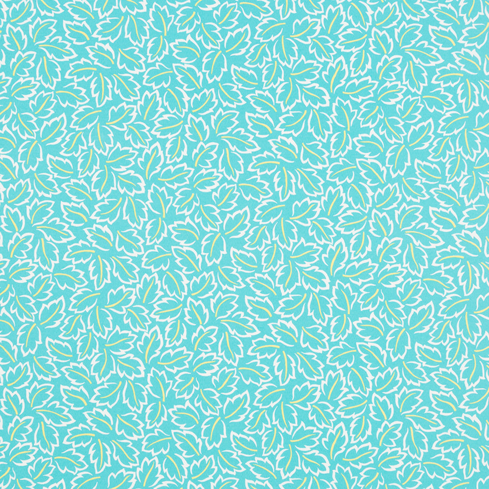 Robert Allen @ Home Baja Leaves | Turquoise Drapery - 207647