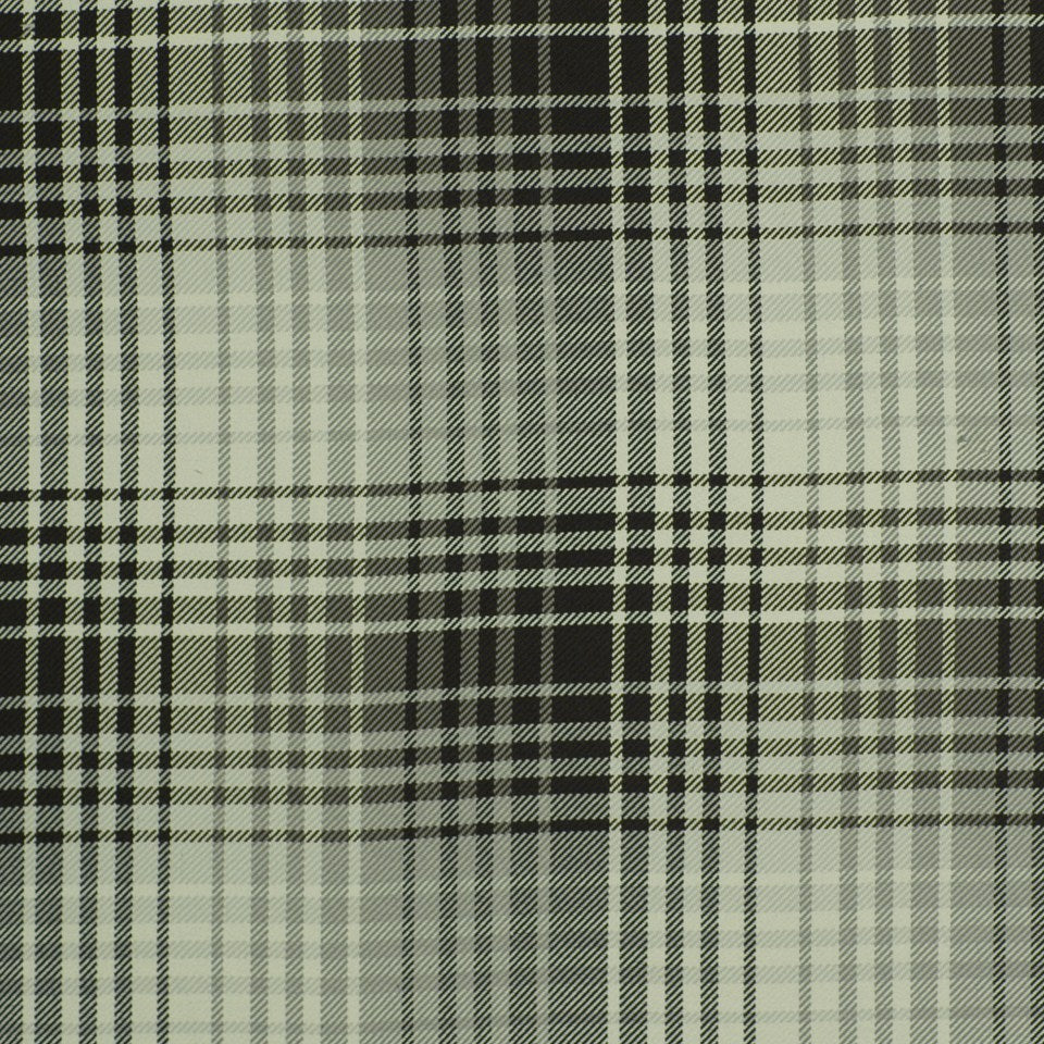 Robert Allen @ Home Luxe Plaid | Cinder Ivory Upholstery - 210602
