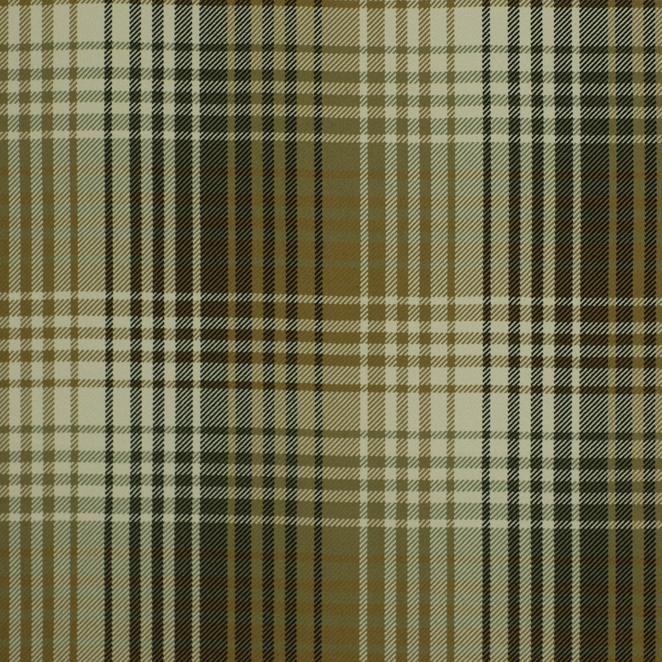 Robert Allen @ Home Luxe Plaid | Onyx Flax Upholstery - 210603