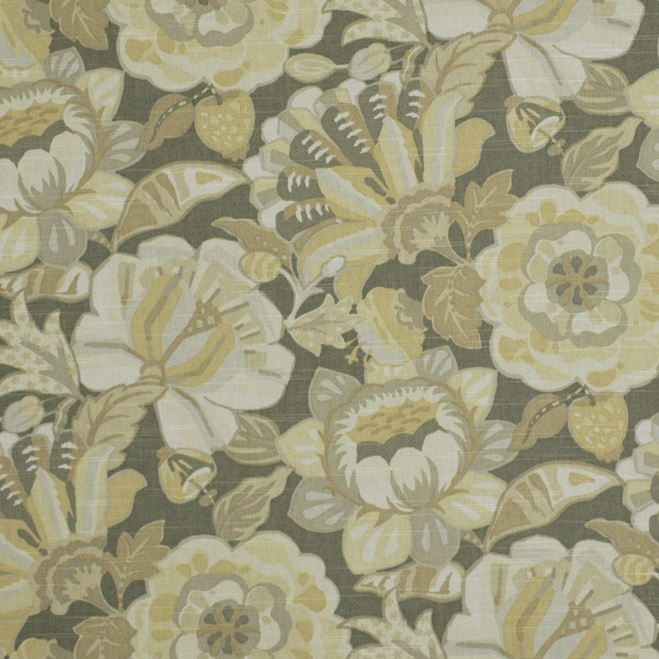 Robert Allen @ Home Naive Floral | Pewter Multipurpose - 211809