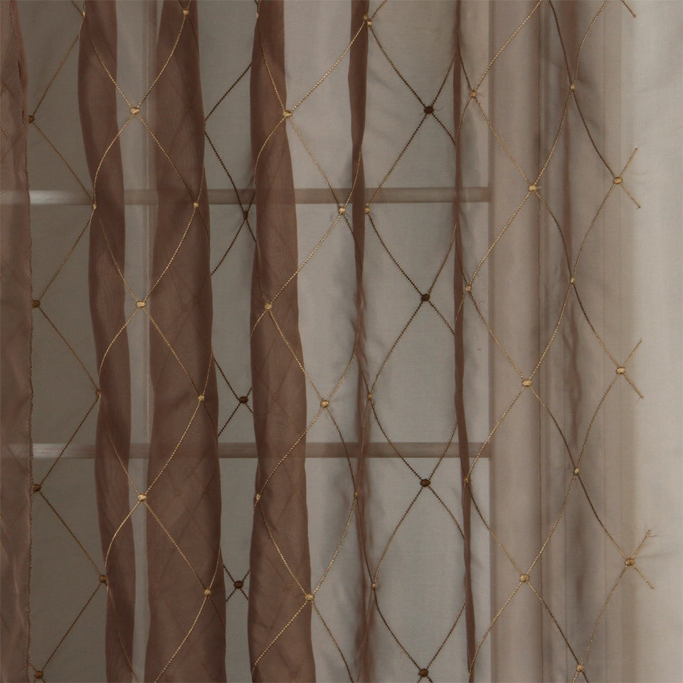 Robert Allen Lined Diamonds | Driftwood Drapery - 213134