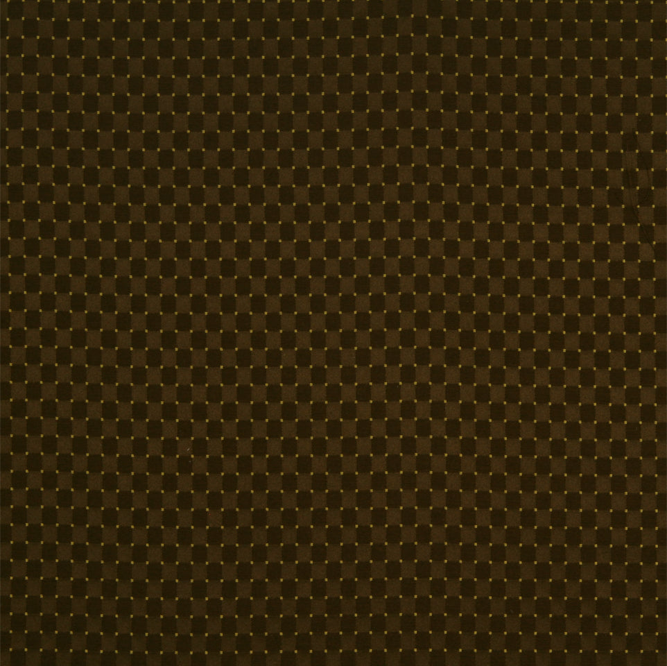 Dark brown fabric with a tiny square dot texture; multipurpose textile suitable for upholstery or bags.