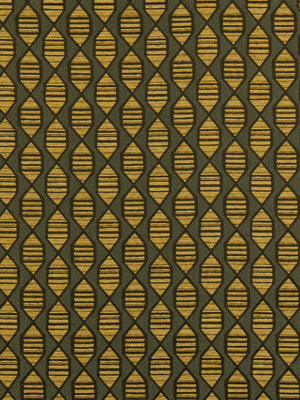 Camel-colored fabric with a gold striped diamond lattice pattern; geometric textile suitable for upholstery or wallpaper.