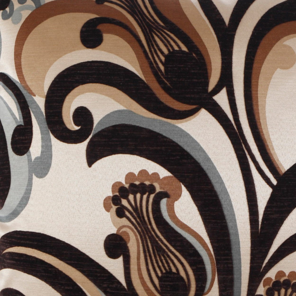 D.V. KAP HOME 2151-S-YARD Romanza Fabric - Spa Floral Brown - Romanza