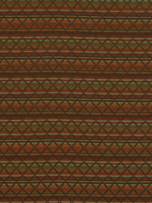 Robert Allen Cross Stripe | Teak Upholstery - 215260