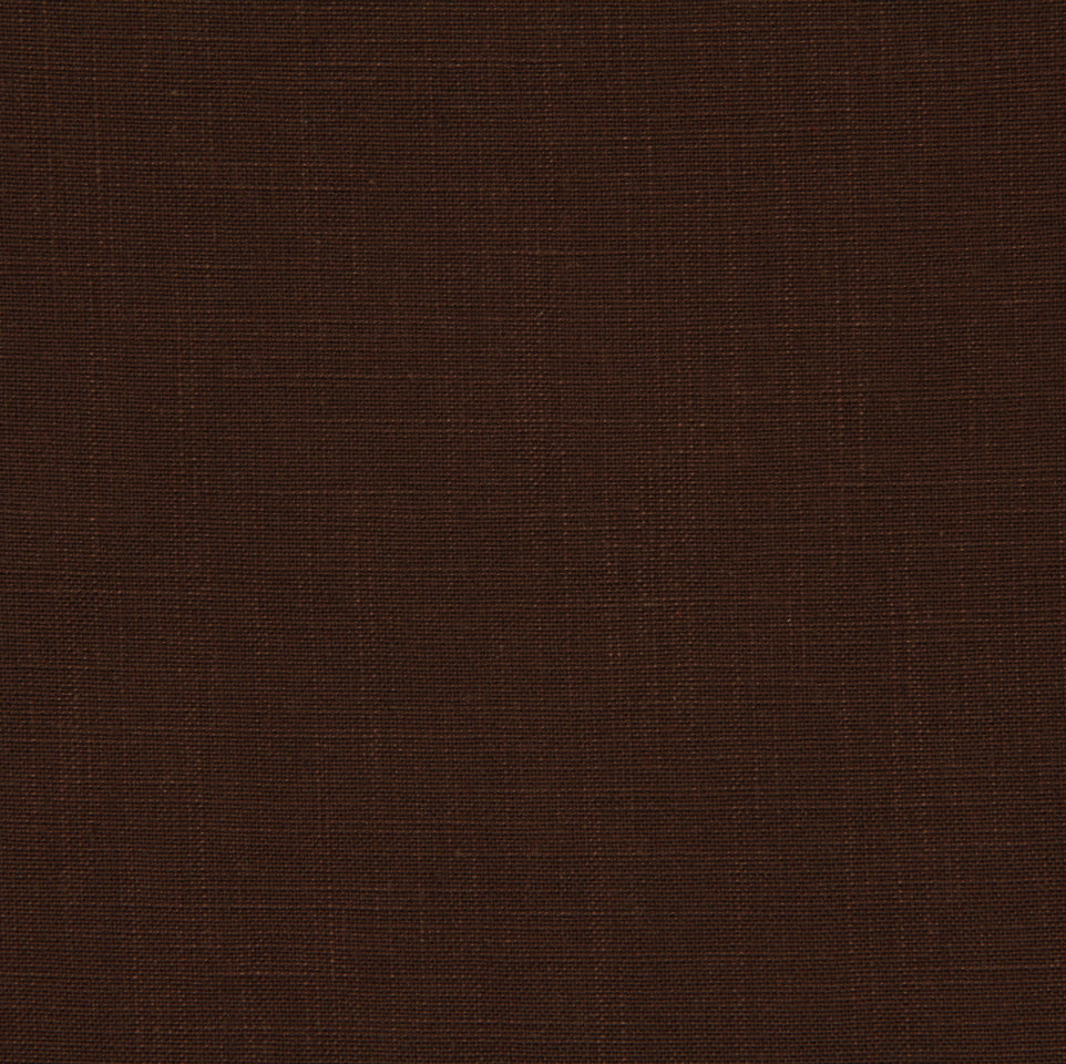 Dark brown woven fabric swatch with subtle texture, suitable for upholstery or clothing.