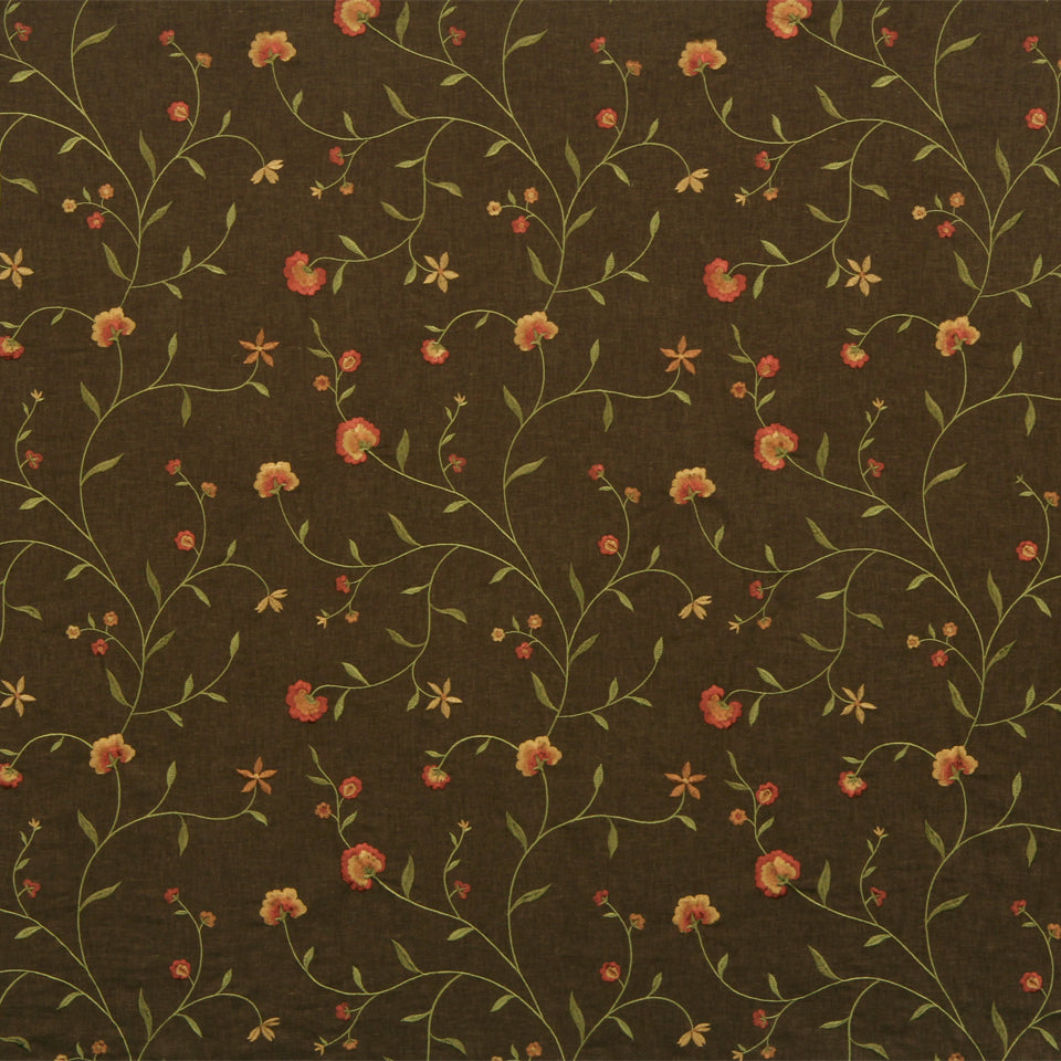 Robert Allen Vine Blossom | Cognac Drapery - 215878