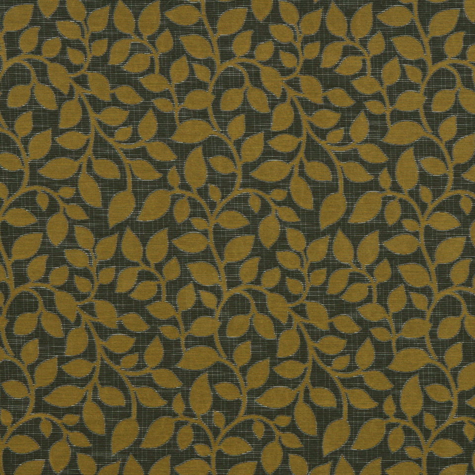Robert Allen Contract Swaying Vine | Mustard Upholstery - 216916
